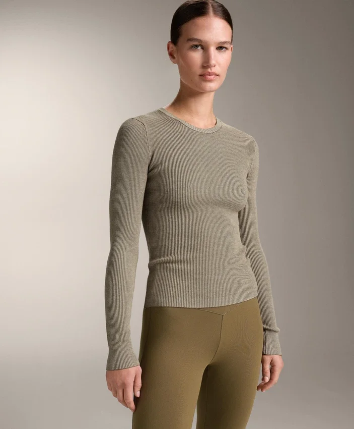 Tricou de bază din tricot texturat Tricou de bază din tricot texturat