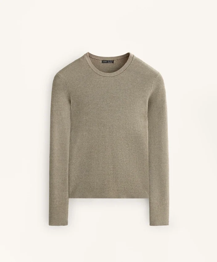 Tricou de bază din tricot texturat Tricou de bază din tricot texturat