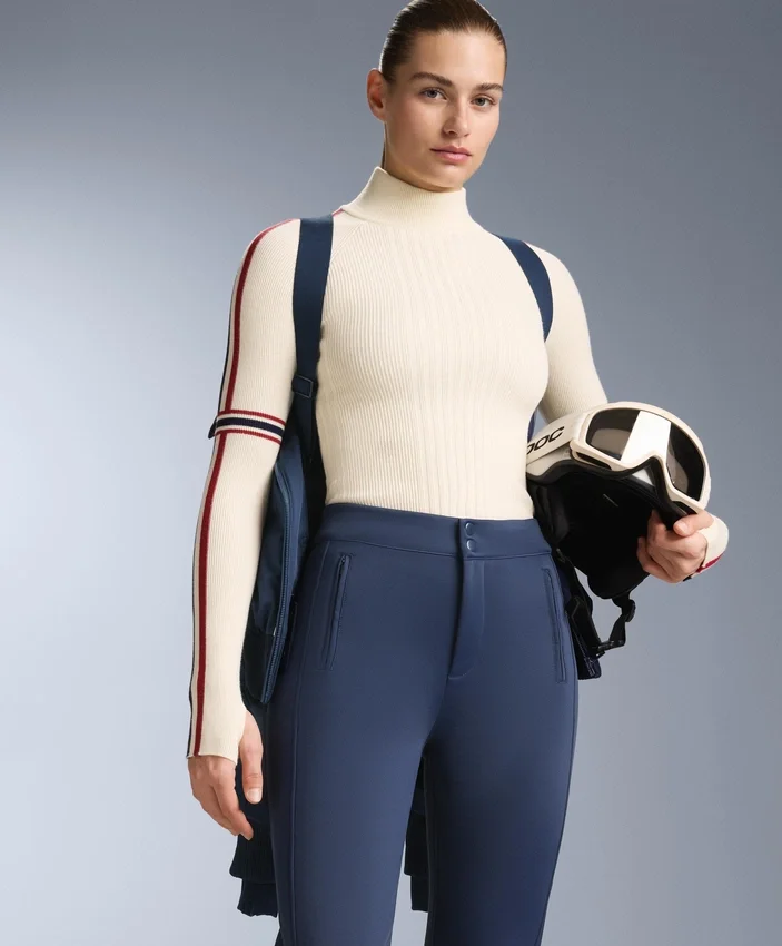 Tricou din tricot termic cu detalii contrastante Tricou din tricot termic cu detalii contrastante