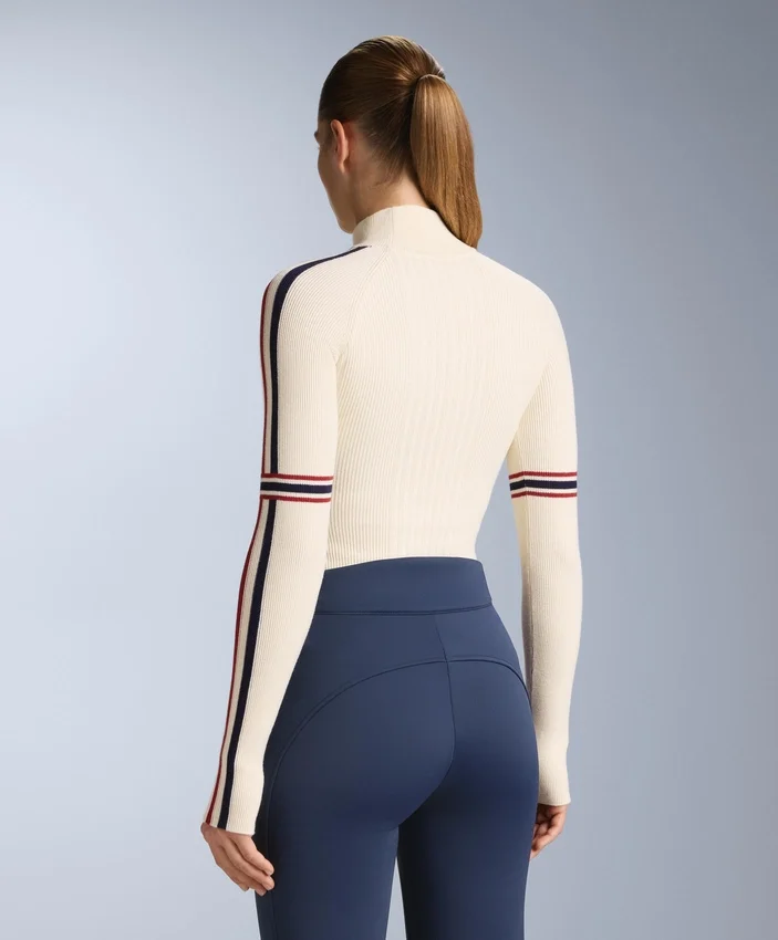 Tricou din tricot termic cu detalii contrastante Tricou din tricot termic cu detalii contrastante