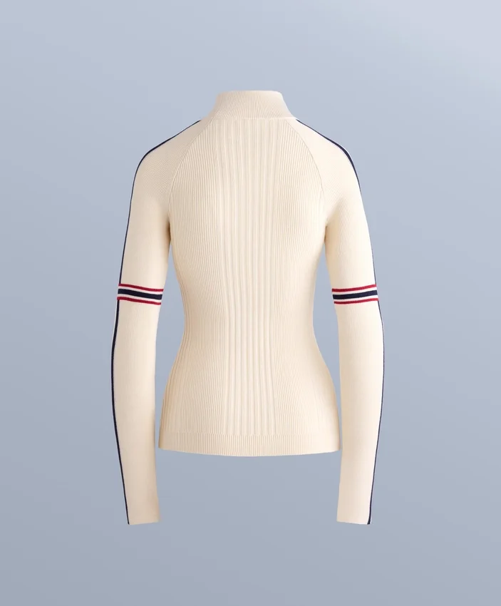 Tricou din tricot termic cu detalii contrastante Tricou din tricot termic cu detalii contrastante