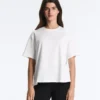 Tricou drept, cu mâneci scurte, din amestec de bumbac Tricou drept, cu mâneci scurte, din amestec de bumbac