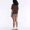 Tricou drept, cu mâneci scurte, din amestec de bumbac Tricou drept, cu mâneci scurte, din amestec de bumbac