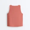 Tricou fără mâneci Comfortlux cu decolteu încrucișat Tricou fără mâneci Comfortlux cu decolteu încrucișat