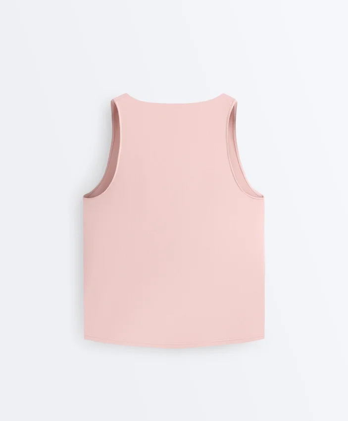 Tricou fără mâneci Comfortlux cu decolteu încrucișat Tricou fără mâneci Comfortlux cu decolteu încrucișat