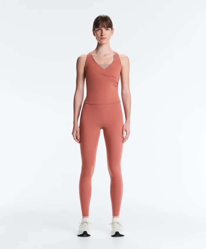 Tricou fără mâneci Comfortlux cu decolteu încrucișat Tricou fără mâneci Comfortlux cu decolteu încrucișat
