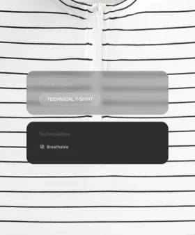 Tricou fără mâneci cu jumătate de fermoar și dungi