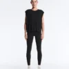 Tricou fără mâneci din amestec de modal