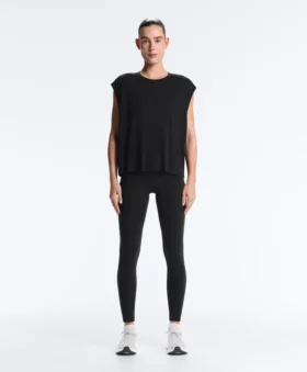 Tricou fără mâneci din amestec de modal