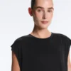 Tricou fără mâneci din amestec de modal