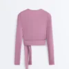 Tricou înfășurat din amestec de lyocell Tricou înfășurat din amestec de lyocell