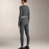 Tricou înfășurat din bumbac amestecat cu nervuri Tricou înfășurat din bumbac amestecat cu nervuri