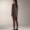 Tricou oversize cu mâneci lungi din amestec de bumbac