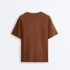 Tricou oversize din amestec de bumbac, cu mâneci scurte Tricou oversize din amestec de bumbac, cu mâneci scurte