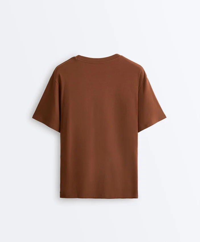 Tricou oversize din amestec de bumbac, cu mâneci scurte Tricou oversize din amestec de bumbac, cu mâneci scurte
