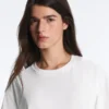 Tricou oversize din amestec de bumbac, cu mâneci scurte Tricou oversize din amestec de bumbac, cu mâneci scurte