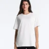 Tricou oversize din amestec de bumbac, cu mâneci scurte Tricou oversize din amestec de bumbac, cu mâneci scurte