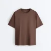 Tricou oversize din amestec de bumbac, cu mâneci scurte Tricou oversize din amestec de bumbac, cu mâneci scurte