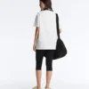Tricou oversize din amestec de bumbac, cu mâneci scurte Tricou oversize din amestec de bumbac, cu mâneci scurte