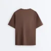 Tricou oversize din amestec de bumbac, cu mâneci scurte Tricou oversize din amestec de bumbac, cu mâneci scurte