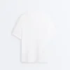 Tricou oversize din amestec de bumbac, cu mâneci scurte Tricou oversize din amestec de bumbac, cu mâneci scurte