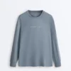 Tricou tehnic cu mâneci lungi și text Tricou tehnic cu mâneci lungi și text
