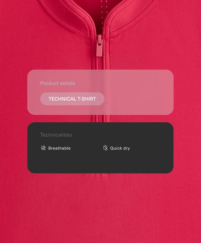 Tricou tehnic fără mâneci, cu jumătate de fermoar Tricou tehnic fără mâneci, cu jumătate de fermoar