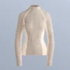 Tricou termic de bază cu tricotaj cu nervuri în culori contrastante Tricou termic de bază cu tricotaj cu nervuri în culori contrastante