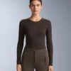 Tricou termic fără cusături, din țesătură Jacquard