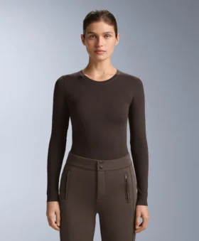 Tricou termic fără cusături, din țesătură Jacquard