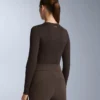 Tricou termic fără cusături, din țesătură Jacquard