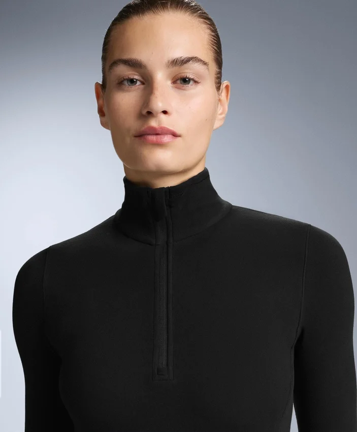 Tricou termic polar cu jumătate de fermoar Tricou termic polar cu jumătate de fermoar