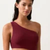 Trikini asimetric din jacquard cu carouri mini