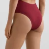 Trikini asimetric din jacquard cu carouri mini