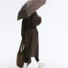 Umbrelă ușoară cu imprimeu cu buline Umbrelă ușoară cu imprimeu cu buline
