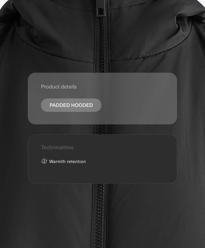 Veste căptușită cu glugă Veste căptușită cu glugă