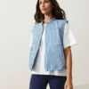 Veste din amestec de bumbac cu dungi Veste din amestec de bumbac cu dungi