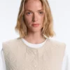 Veste matlasată cu imprimeu floral în carouri Veste matlasată cu imprimeu floral în carouri