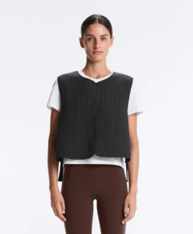 Veste subțire din nailon căptușită