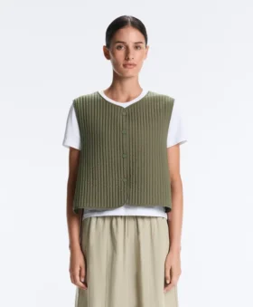 Veste subțire din nailon căptușită