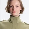 Veste utilitară din piqué cu curea din bumbac